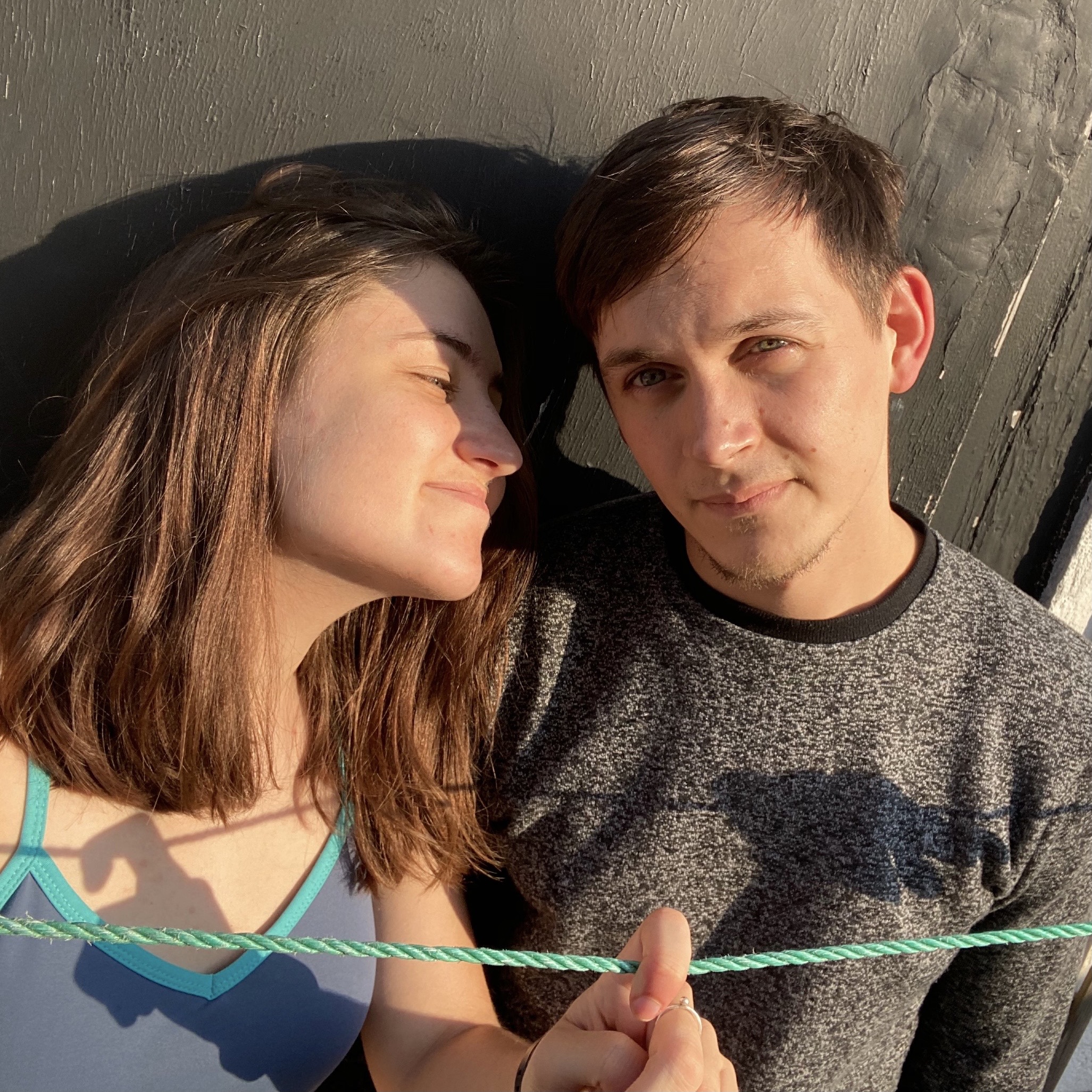 Katie and Conor shortly after moving in together in Tooting Broadway.